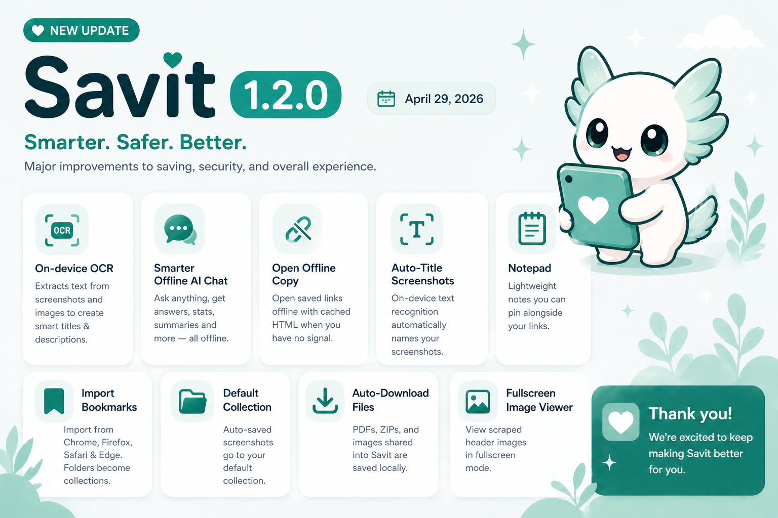 Savit — offline bookmark & media organizer with OCR and AI to auto-structure your saved links, screenshots, and files. — 2 of 5