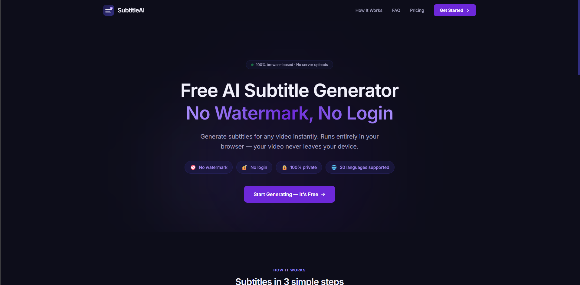 SubtitleAI — 1