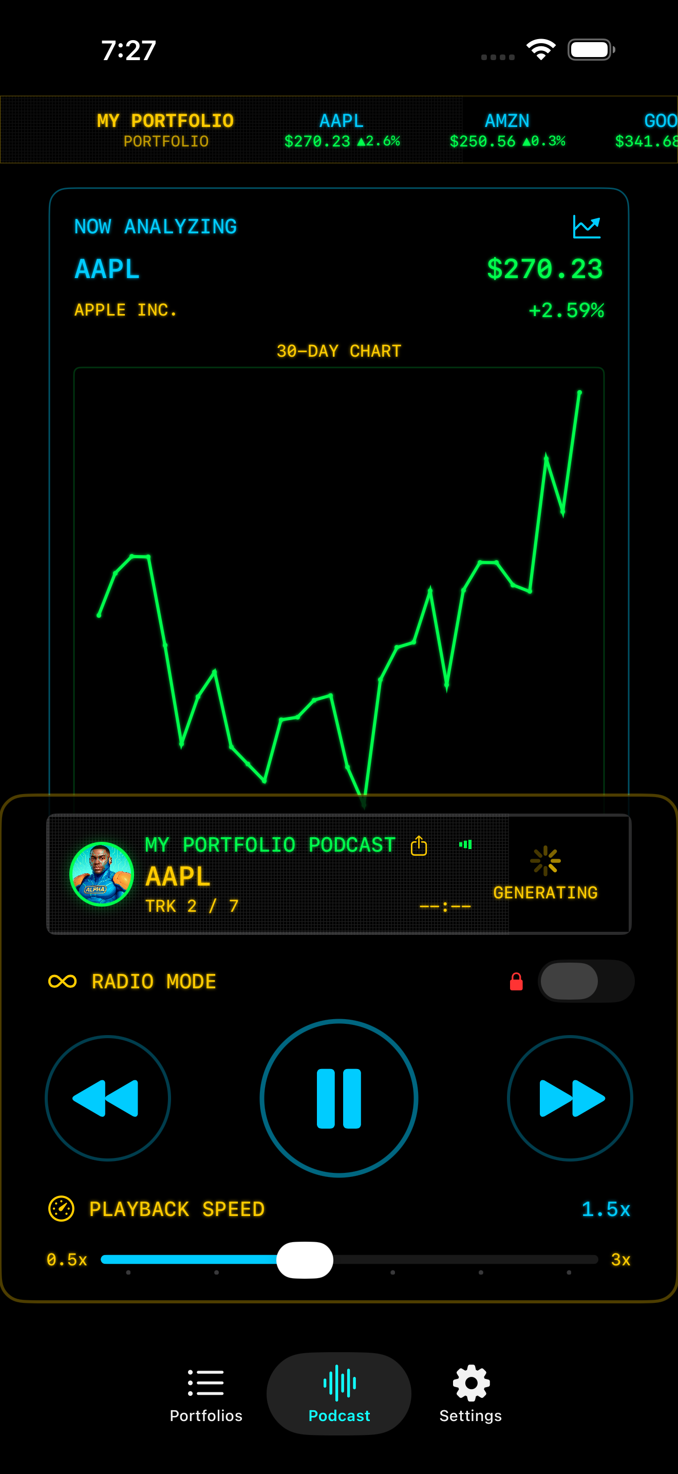 StockCar: Podcast My Portfolio — 1